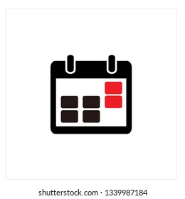 Calendar Icon Logo Vector