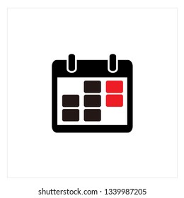 Calendar Icon Logo Vector
