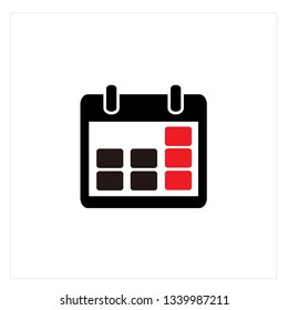 Calendar Icon Logo Vector