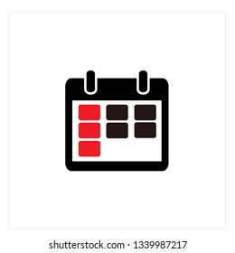 Calendar Icon Logo Vector