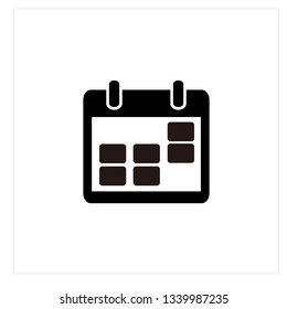 Calendar Icon Logo Vector