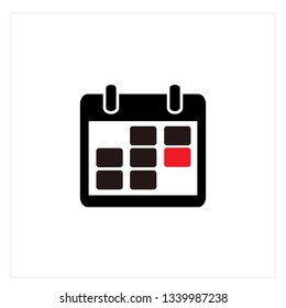 Calendar Icon Logo Vector