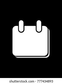 calendar icon, logo, vector