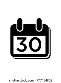 calendar icon, logo, vector