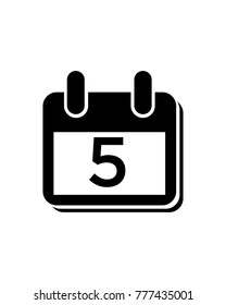 calendar icon, logo, vector