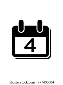 calendar icon, logo, vector