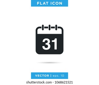Calendar Icon Logo Vector Design Template