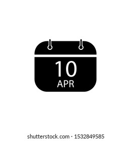 Calendar icon logo vector design template