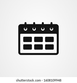 Calendar icon logo vector illustration