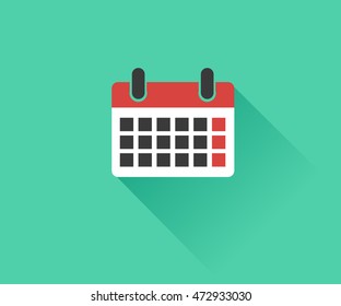 Calendar Icon, logo Vector illustration