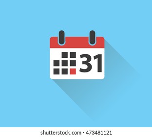 Calendar Icon, logo Vector illustration
