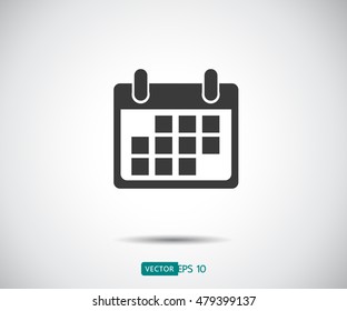 Calendar Icon, logo Vector illustration