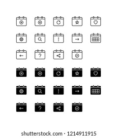 Calendar Icon Logo Vector Symbol. Event Icon