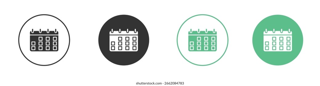 Conjunto de iconos de Vector de línea plana mínima.