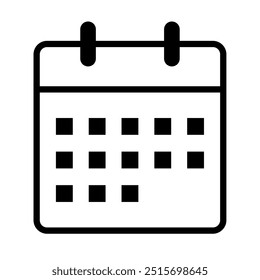 Ícone Calendário (mensal), a largura da linha pode ser corrigida