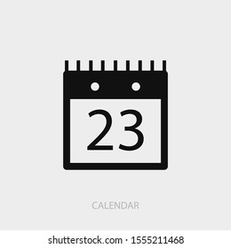 Calendar icon. New trendy calendar vector illustration symbol