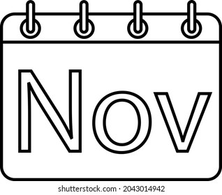 calendar icon with November month