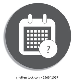Calendar Icon on a grey background