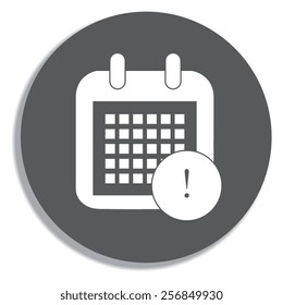 Calendar Icon  on a grey background