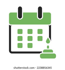 icono de calendario en el fondo aislado. conjunto de iconos de calendario simple