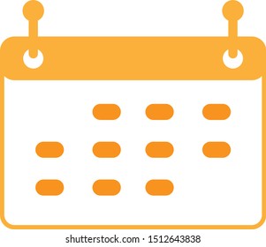 Calendar Icon. Calendar on the wall.