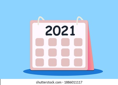 calendar Icon. Calendar on the wall blue backgrounds