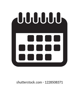 Calendar Icon. Calendar on the wall. Vector illustration.