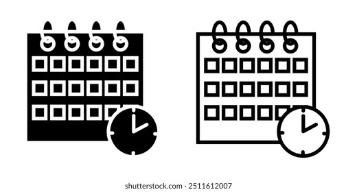 Kalendersymbol auf weißem Hintergrund