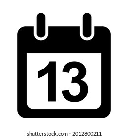 calendar icon on white background