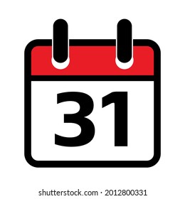 icono de calendario sobre fondo blanco