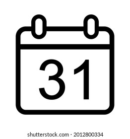 icono de calendario sobre fondo blanco