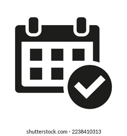 Calendar icon on white background.