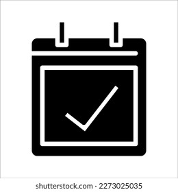 calendar icon on white background