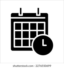 calendar icon on white background