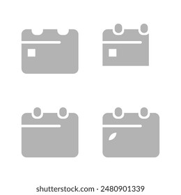 calendar icon on a white background, vector illustration