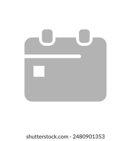 calendar icon on a white background, vector illustration