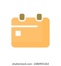 Kalendersymbol auf weißem Hintergrund, Vektorillustration