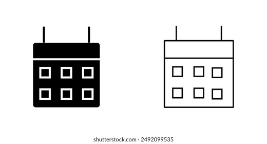 calendar icon on white background