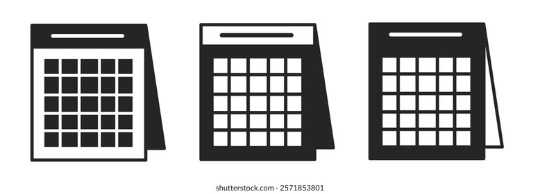 Calendar icon on white background. Vector logo calendar illustration.
