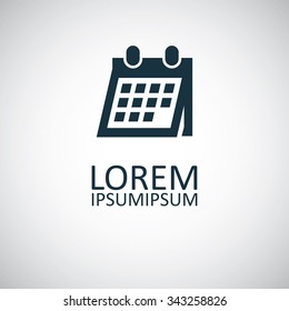 calendar icon, on white background