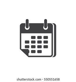 Calendar Icon on the white background