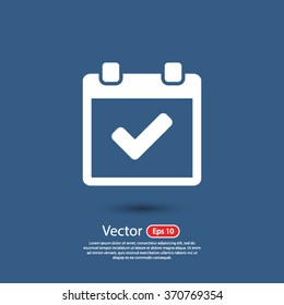 calendar icon. One of set web icons