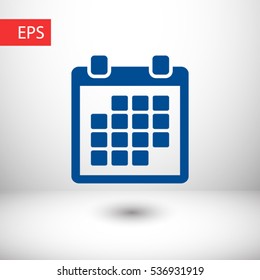 calendar icon. One of set web icons