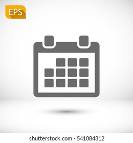 calendar icon. One of set web icons