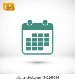 Calendar icon. One of set web icons