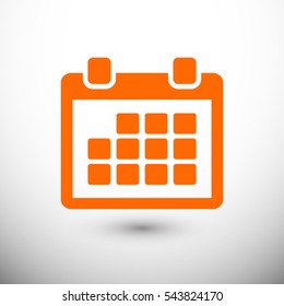 calendar icon. One of set web icons