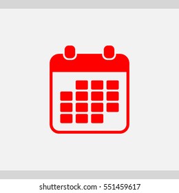 Calendar icon. One of set web icons