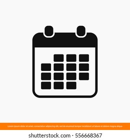 Calendar icon. One of set web icons