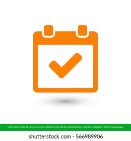 calendar icon. One of set web icons