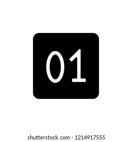 Calendar icon. One of simple collection icons for websites, web design, mobile app